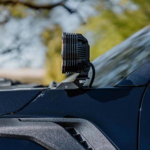 Ford F-150 Light Mount - Pillar / Ditch - KC HiLiTES - Gen 3 Bracket Set - Black, Textured - `21-`27